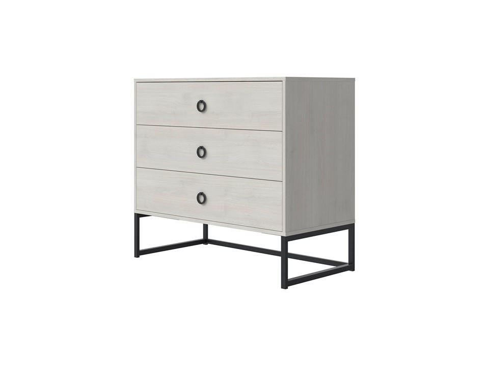 Комод Frame (ЛДСП Дуб Шамони светлый/Черный) 100x50
