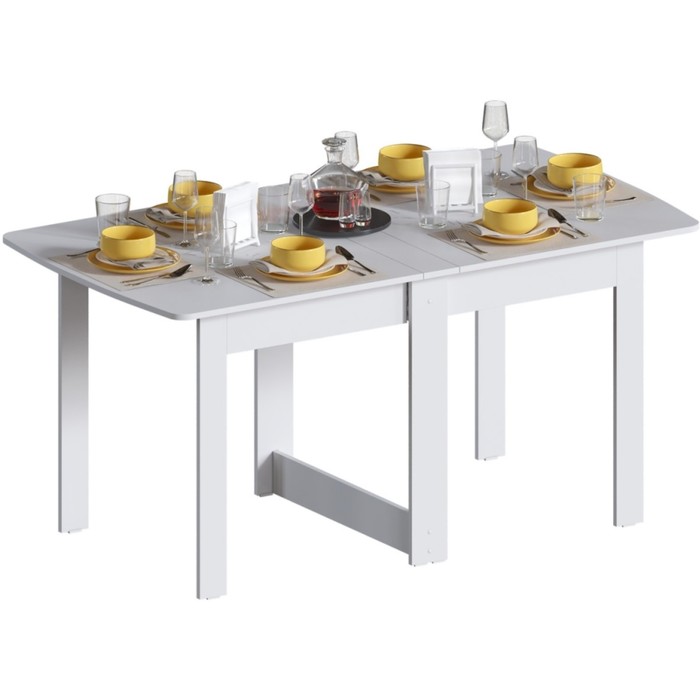 Стол деревянный СтК4 ЛДСП, белый 14,5x86,5x78,5 см