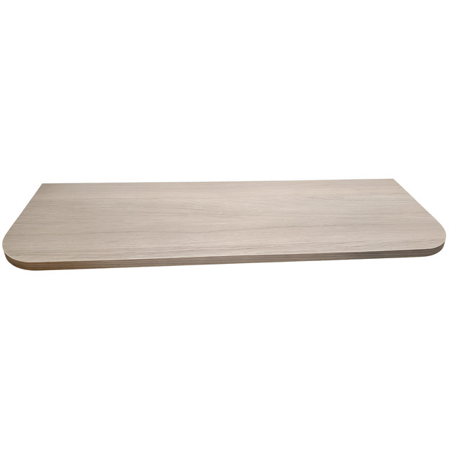 полка мебельная закругленная 800х250х18 дуб устричный