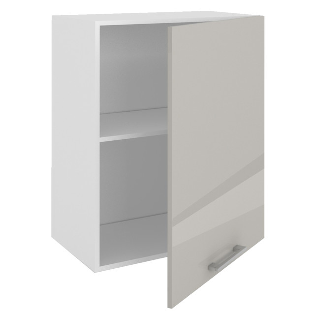 фасад АВЕРНО 600х500х16мм лакированная ЛДСП серый перламутровый