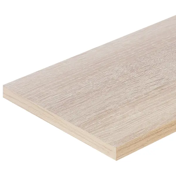 Деталь мебельная 2700x100x16 мм ЛДСП цвет дуб сонома кромка с длинных сторон