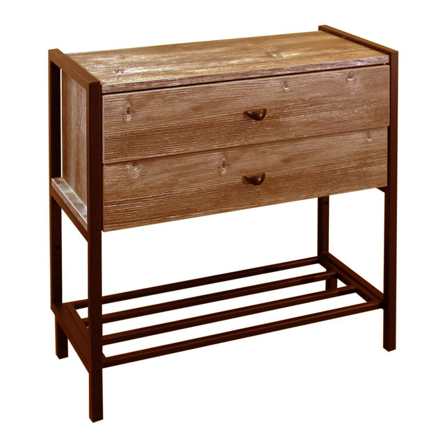 обувница 600х300х650мм дуб горный металл/ЛДСП